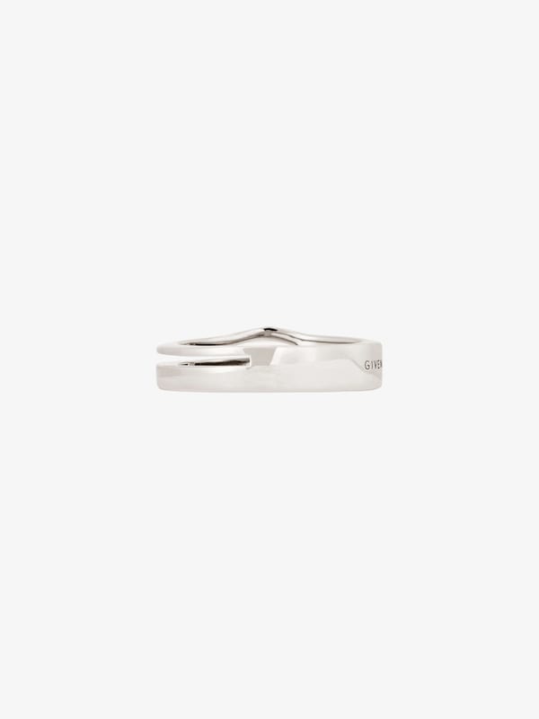 Givenchy Giv Cut ring in metal Rebajas online