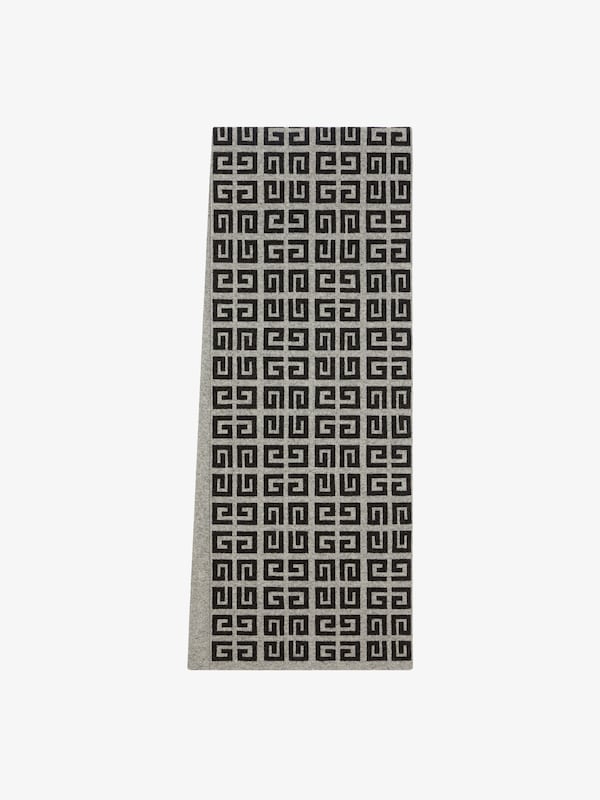 Givenchy GIVENCHY 4G double sided scarf in wool and cashmere Descuento por venta flash
