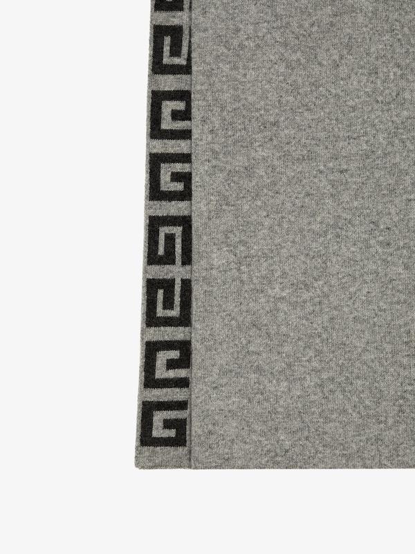 Givenchy GIVENCHY 4G double sided scarf in wool and cashmere Descuento por venta flash