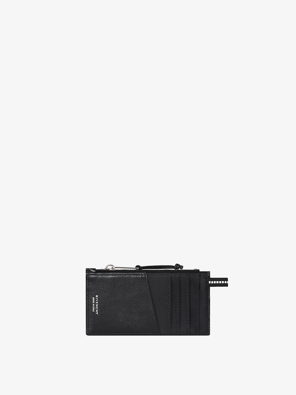 Givenchy G-Trail zipped card holder in leather Descuento