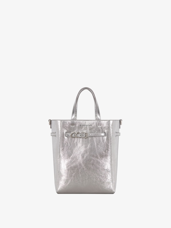 Givenchy Mini Voyou tote bag in laminated leather Promoción por tiempo limitado