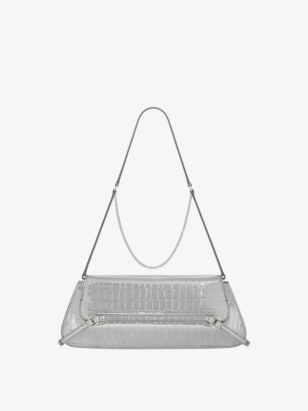Givenchy Voyou Clutch bag in crocodile effect leather Limitado a 3 días