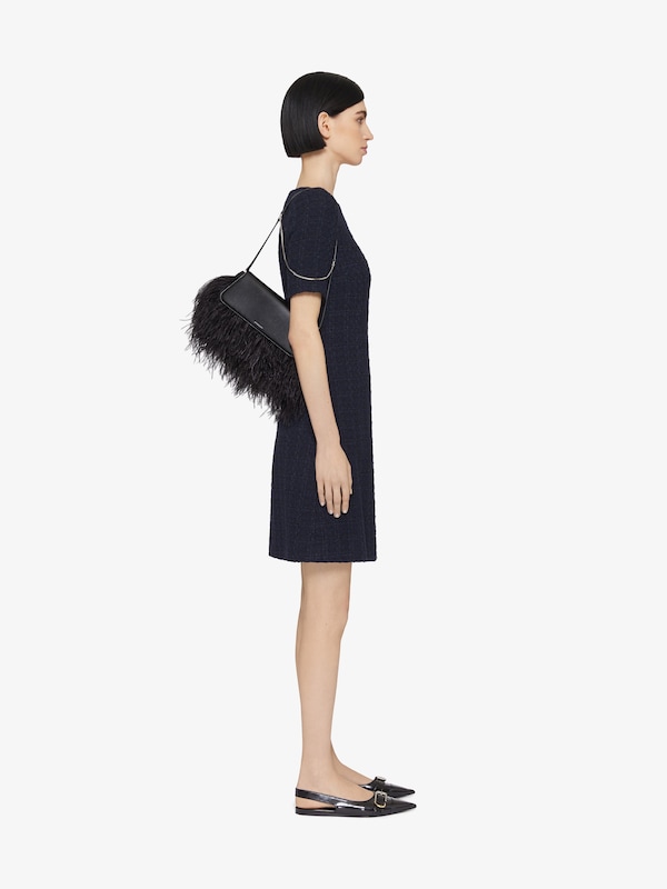 Givenchy Voyou Clutch bag in leather and feathers Descuentos del mes
