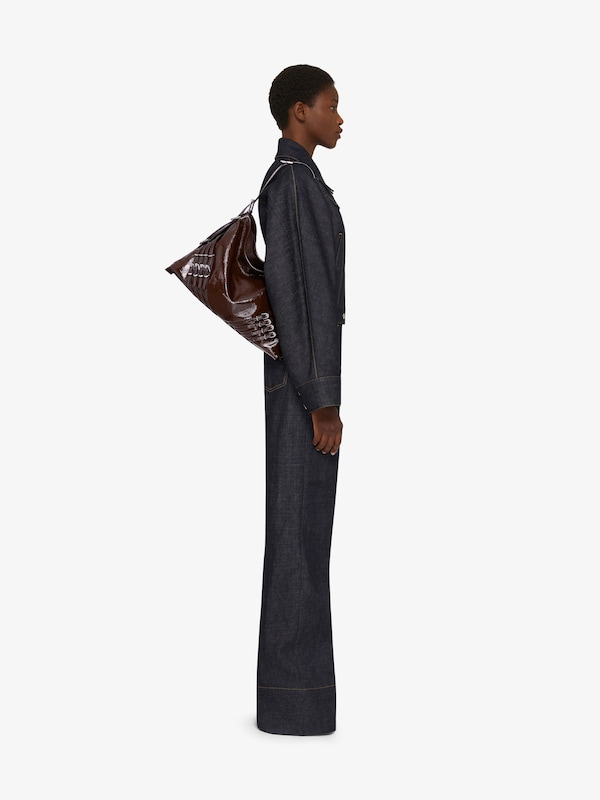 Givenchy Medium Voyou bag in patent leather with multi-buckles Rebajas de fin de temporada