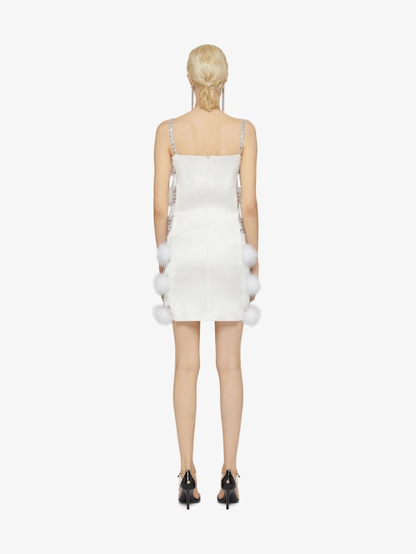 Givenchy Dress in satin with pompoms and crystals Devoluciones gratuitas