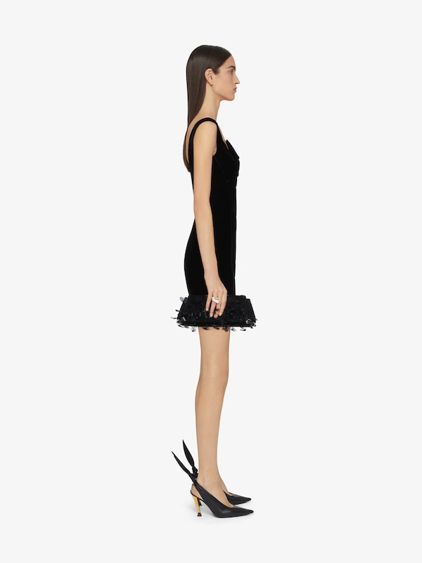 Givenchy Dress in velvet with bow detail 2025