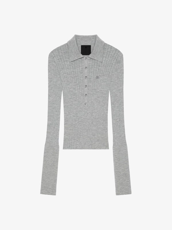 Givenchy Polo sweater in wool with 4G detail Tienda