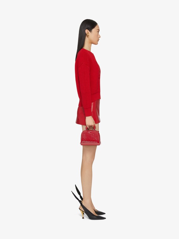 Givenchy Cropped 4G sweater in waffle wool Rebajas online
