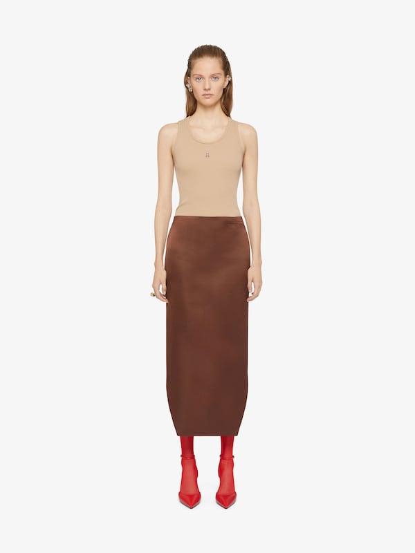 Givenchy Slim fit tank top in cotton with 4G detail Precio de fábrica