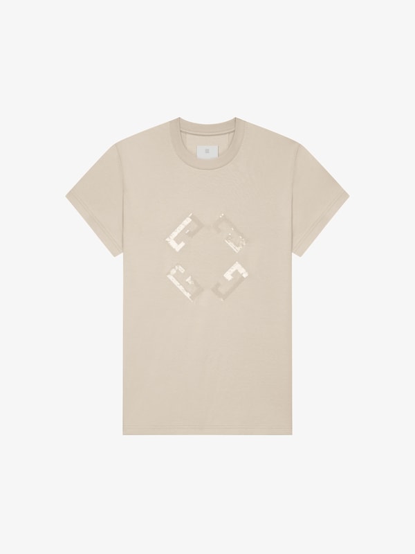 Givenchy Monogram 72 t-shirt in cotton and sequins Promoción por tiempo limitado