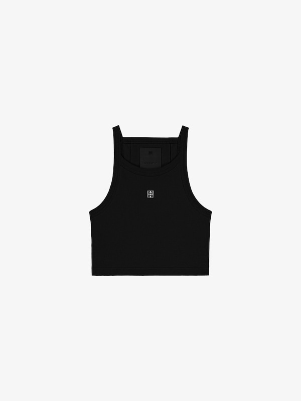 Givenchy Cropped tank top in cotton with 4G detail Solo hoy