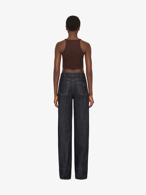 Givenchy Cropped tank top in cotton with 4G detail Oferta especial de fábrica