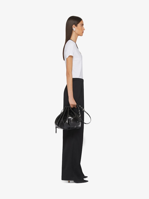 Givenchy Slim fit t-shirt in cotton and crystals monogram 72 Superdescuento