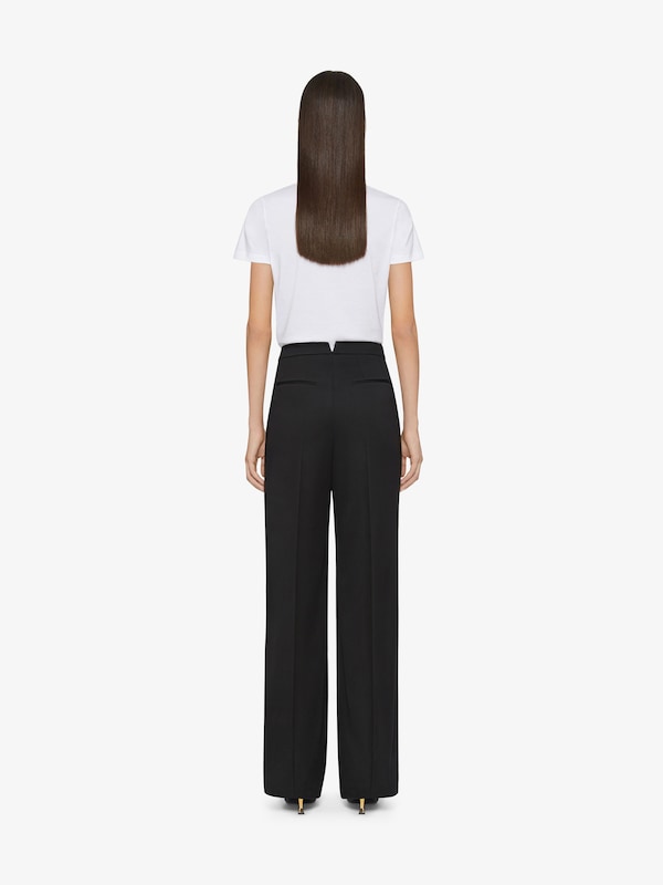 Givenchy Slim fit t-shirt in cotton and crystals monogram 72 Superdescuento