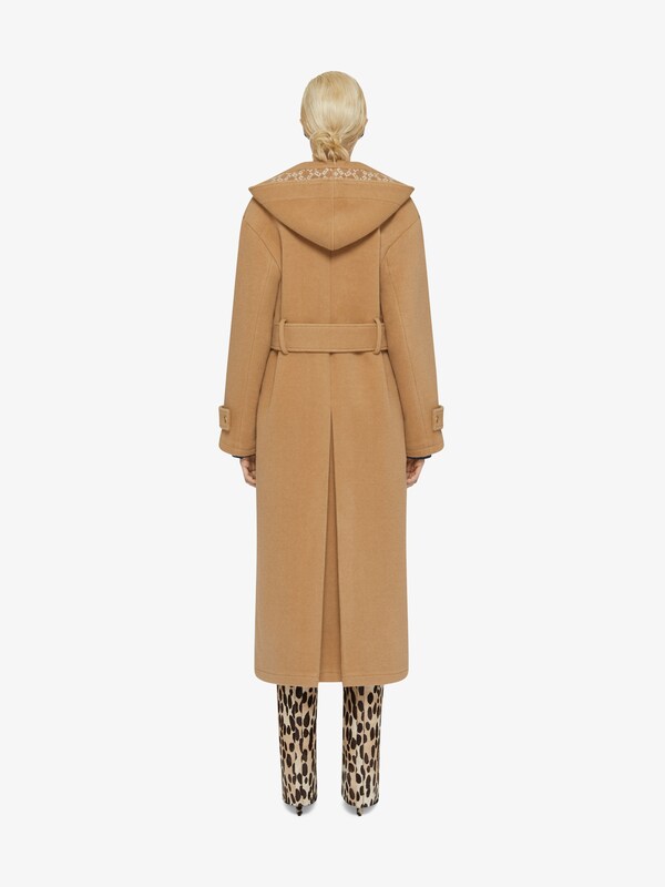 Givenchy Trench-coat in double face wool with removable hood Envío internacional gratuito
