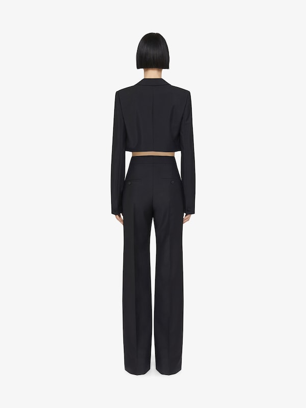 Givenchy Cropped jacket in wool and mohair Libre de impuestos