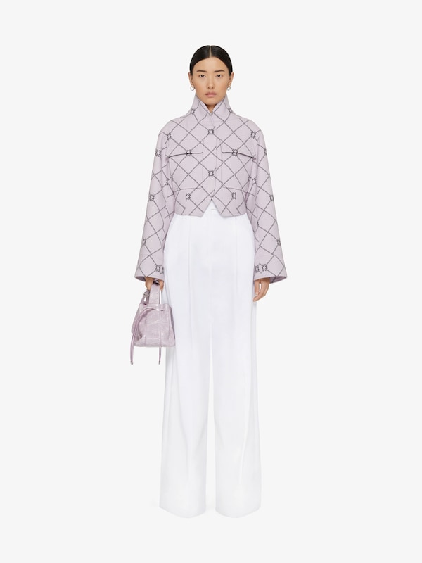 Givenchy Checked jacket in wool with monogram 72 Oferta exclusiva
