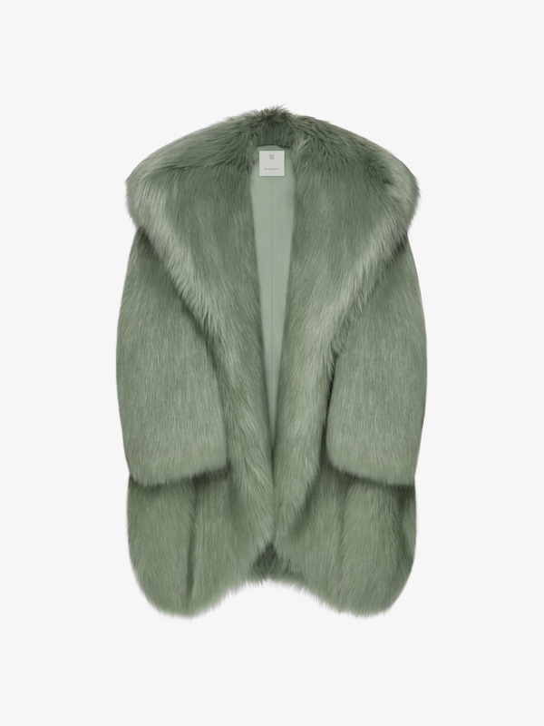 Givenchy Oversized coat in faux fur Ofertas de temporada