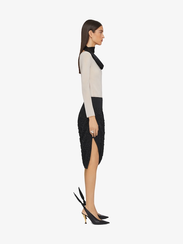 Givenchy Blouse in silk georgette with swallow collar 2025