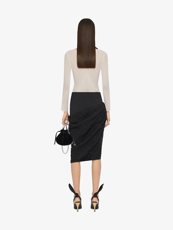 Givenchy Blouse in silk georgette with swallow collar 2025