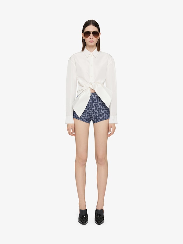 Givenchy Bow shirt in taffetas with 4G detail En línea