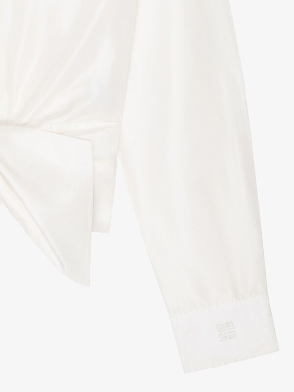 Givenchy Bow shirt in taffetas with 4G detail En línea
