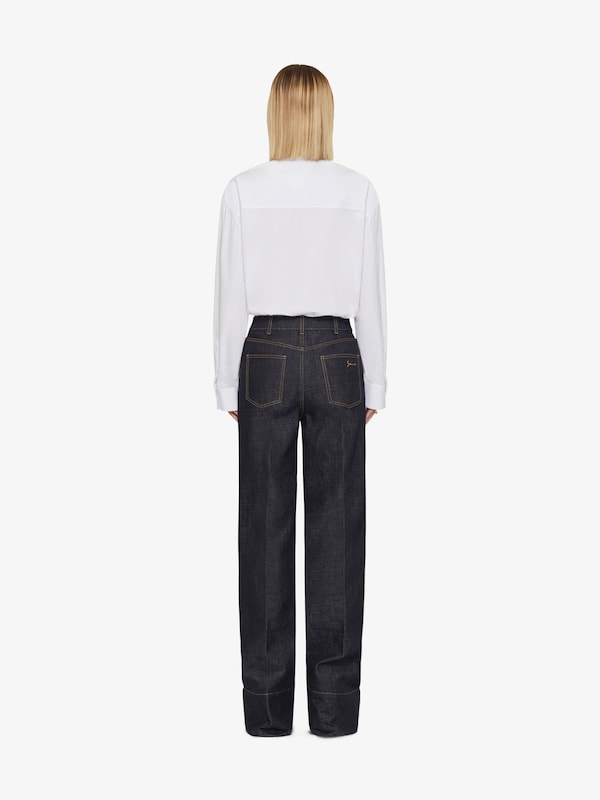 Givenchy Oversized shirt in cotton with crystals and pearls Outlet