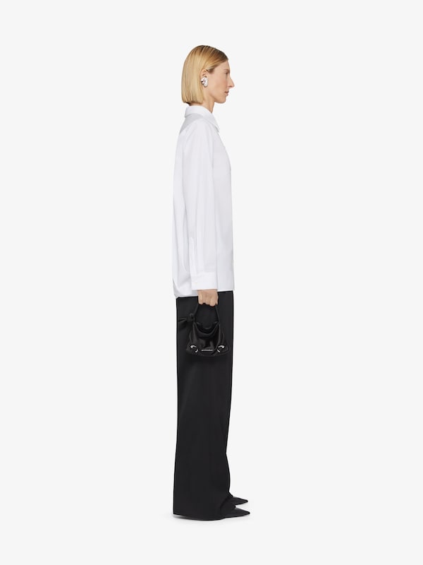 Givenchy Oversized shirt in poplin with open back Outlet online