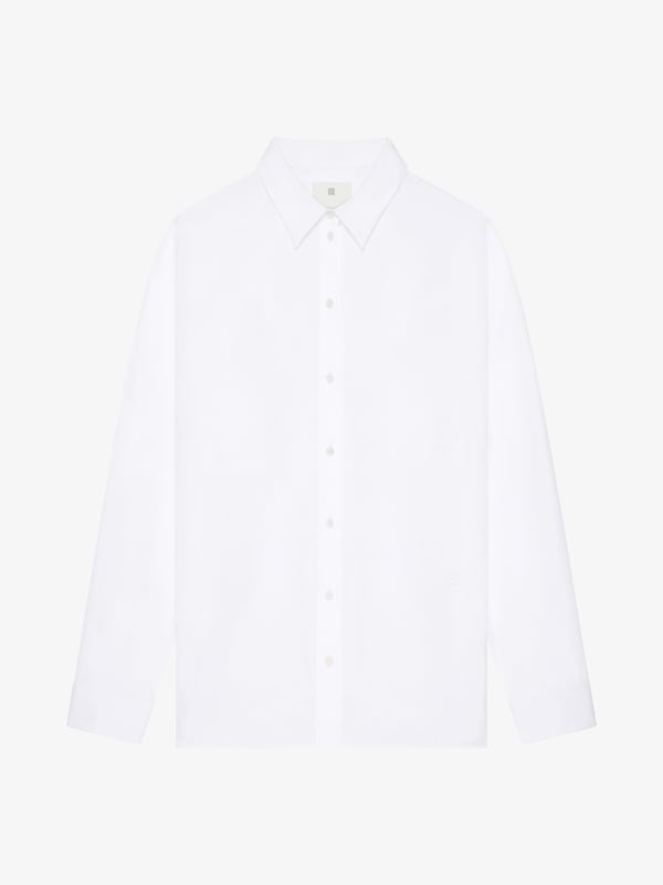 Givenchy Oversized shirt in poplin with open back Outlet online