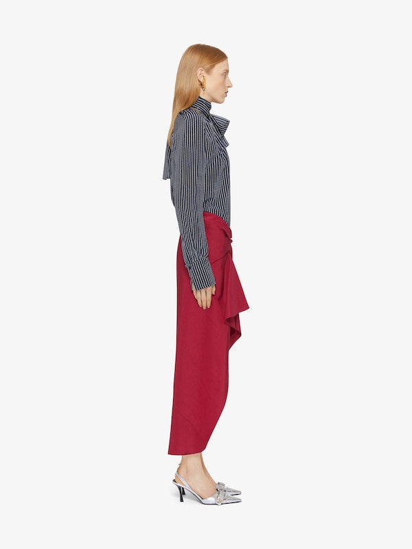 Givenchy Polka dots blouse in silk with lavallière and 4G detail Venta caliente