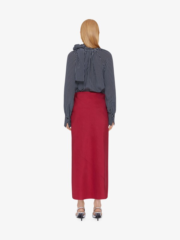 Givenchy Polka dots blouse in silk with lavallière and 4G detail Venta caliente