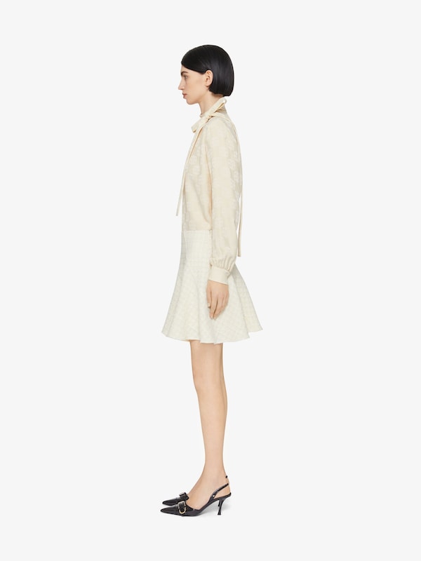 Givenchy Blouse in 4G Liquid jacquard with lavallière Rebajas de fábrica