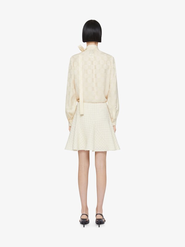 Givenchy Blouse in 4G Liquid jacquard with lavallière Rebajas de fábrica