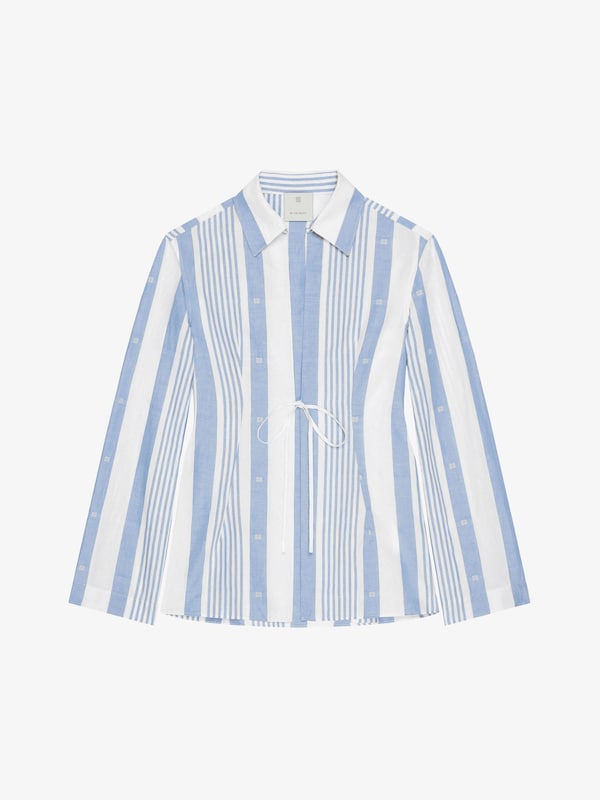 Givenchy Shirt in cotton and linen with 4G stripes Los más vendidos