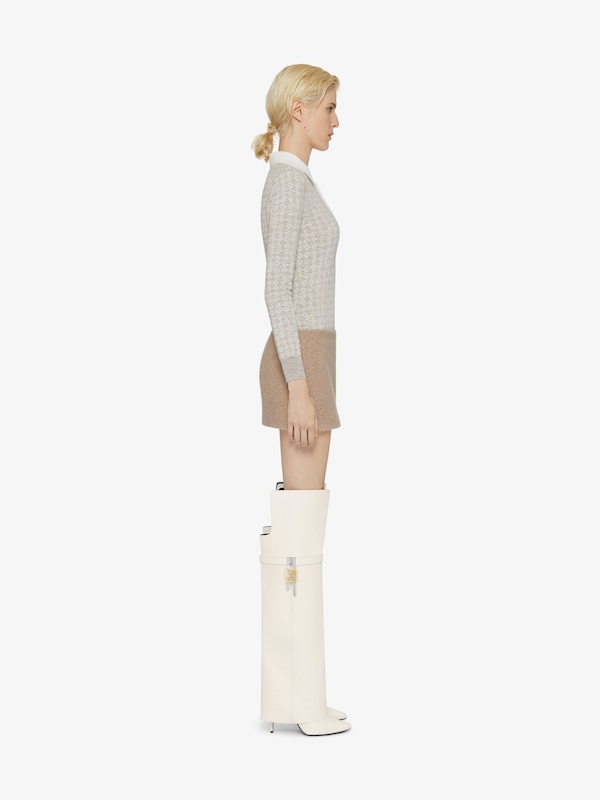 Givenchy Shark Lock Stiletto over-the-knee boots in nappa Liquidación