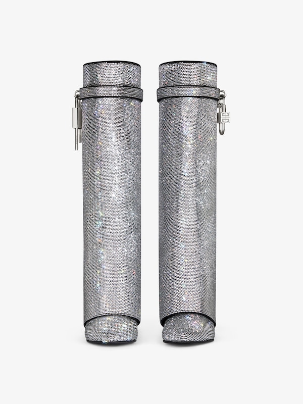 Givenchy Shark Lock boots wide fit in strass Mejor oferta