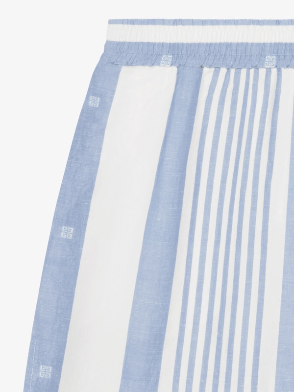 Givenchy Shorts in cotton and linen with 4G stripes Superdescuento