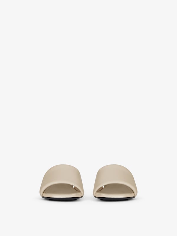 Givenchy G Cube heeled mules in leather Ofertas especiales