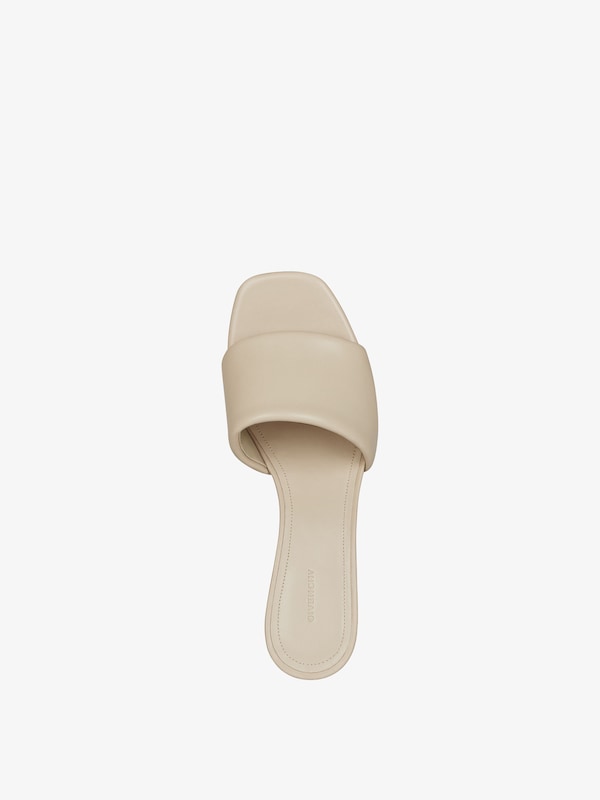 Givenchy G Cube heeled mules in leather Ofertas especiales