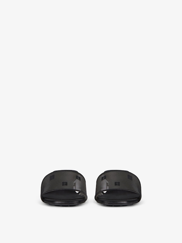 Givenchy G Cube heeled mules in 4G transparent mesh Grandes ahorros