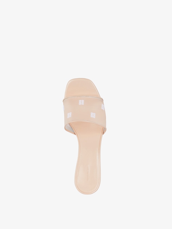 Givenchy G Cube heeled mules in 4G mesh Rebajas de fin de temporada