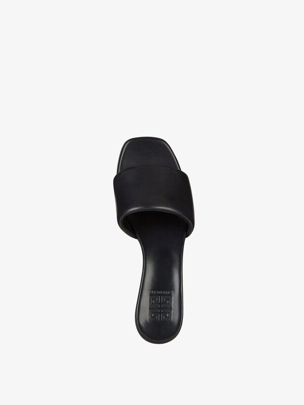 Givenchy G Cube heeled mules in leather Precio ultrabajo