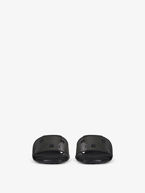 Givenchy G Cube heeled mules in 4G transparent mesh Devoluciones gratuitas
