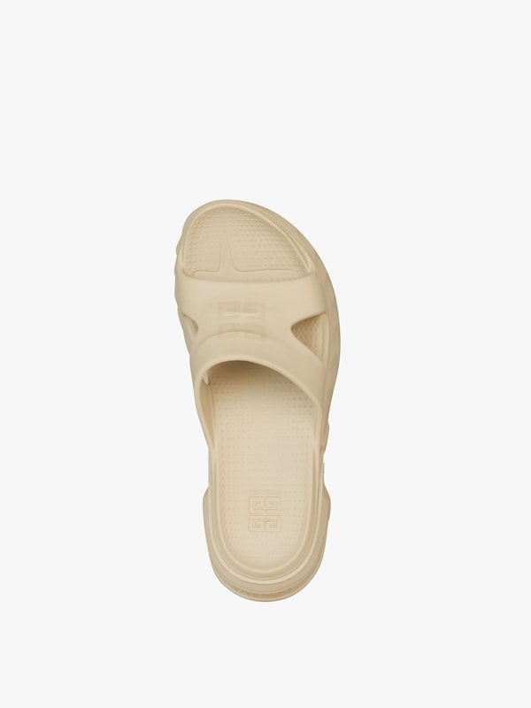 Givenchy Marshmallow flat mules in rubber En línea
