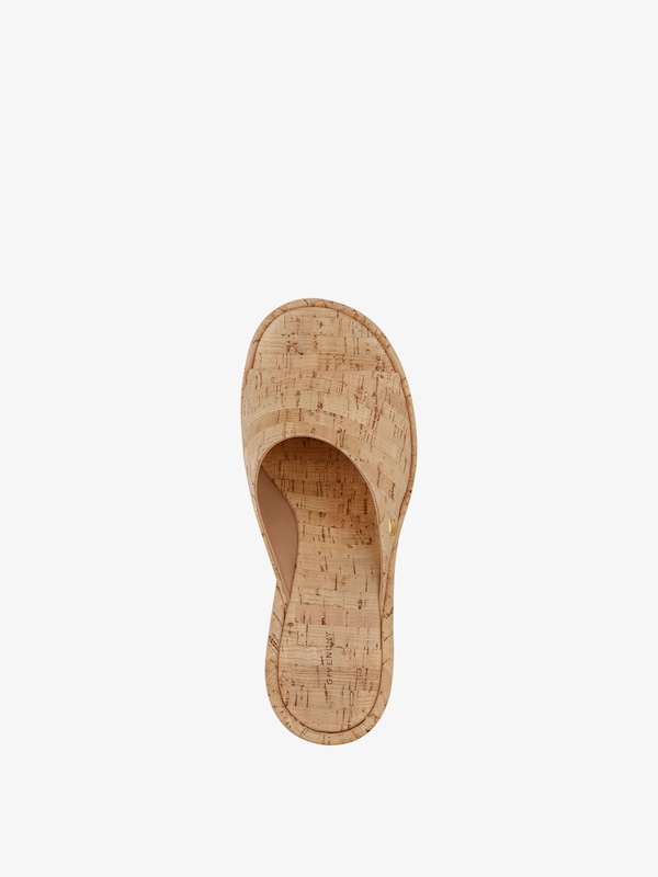 Givenchy 4G Doll wedge mules in cork Outlet online
