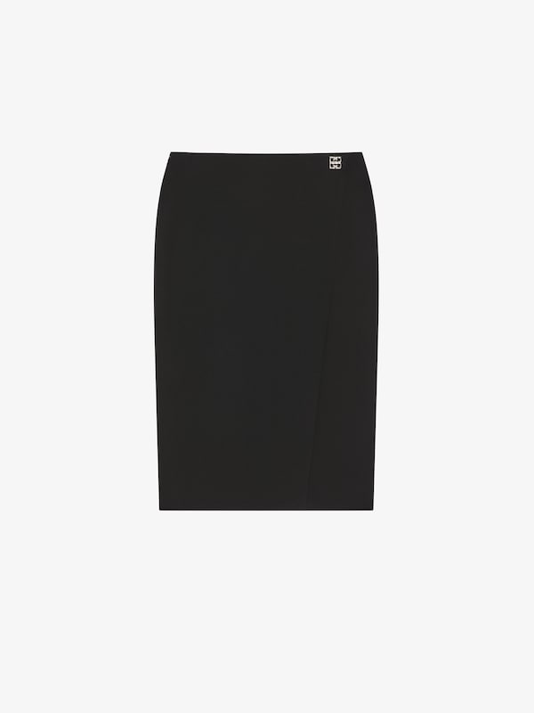 Givenchy Skirt in wool with 4G Liquid detail Ofertas