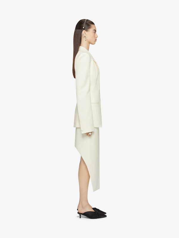 Givenchy Asymmetric skirt in wool and mohair Venta caliente