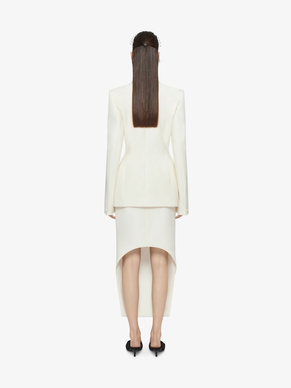 Givenchy Asymmetric skirt in wool and mohair Venta caliente