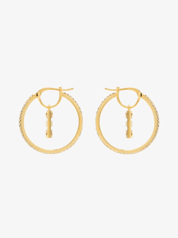 Givenchy 4G earrings in metal with crystals Los más vendidos