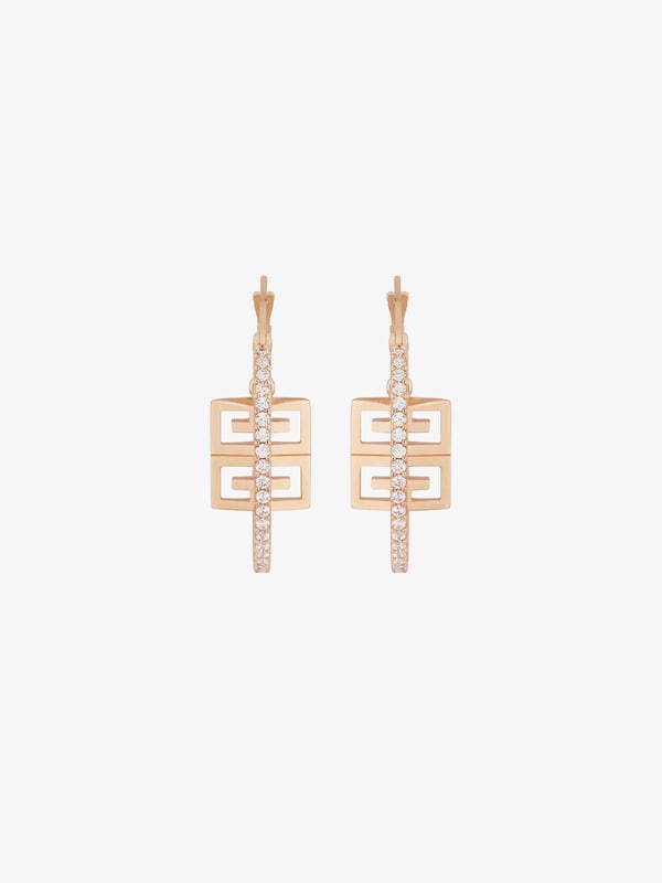 Givenchy 4G earrings in metal with crystals Descuento